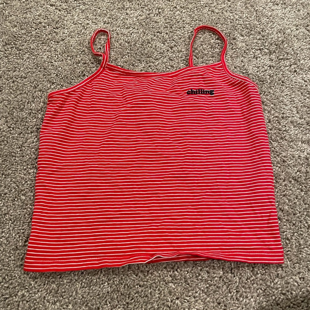 Stripped cami crop top